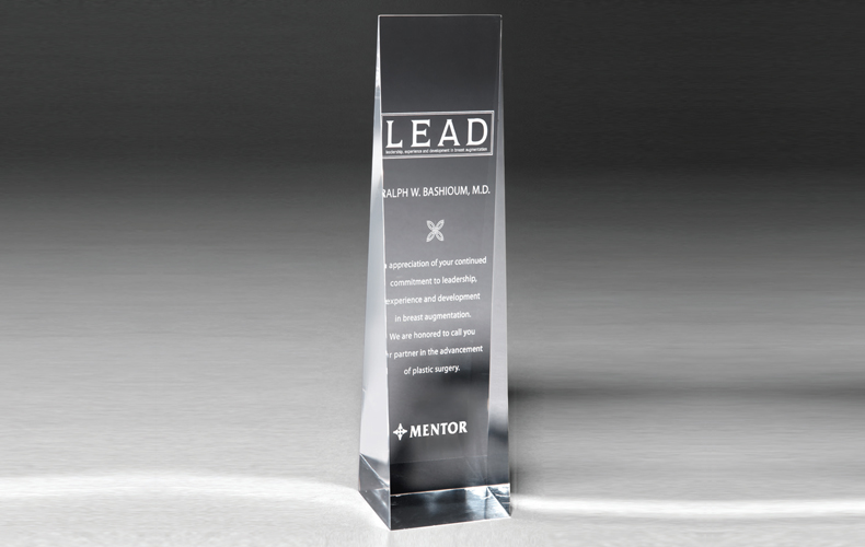 2224S (Screen Print), 2224L (Laser) - Angled Obelisk Award - 7 3/4" 2224S (Screen Print), 2224L (Laser) - Angled Obelisk Award - 7 3/4"